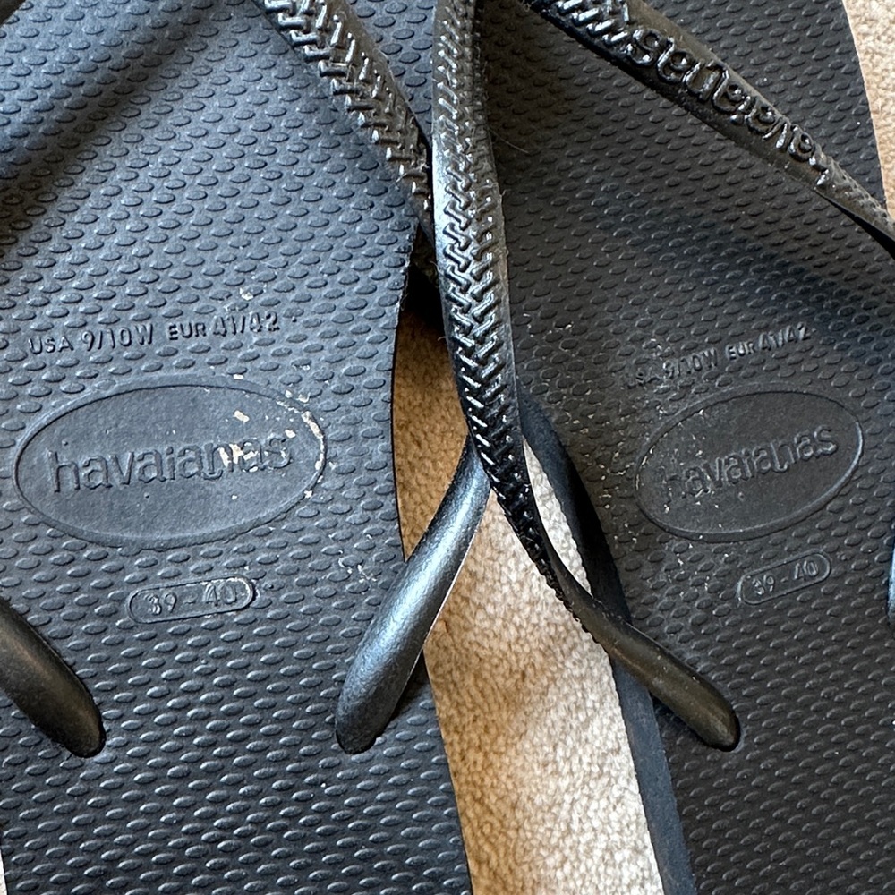 Havaianas Women's Classic Black Sandals - Picture 6 of 6